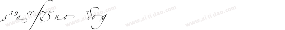 LTZapfino Two字体转换